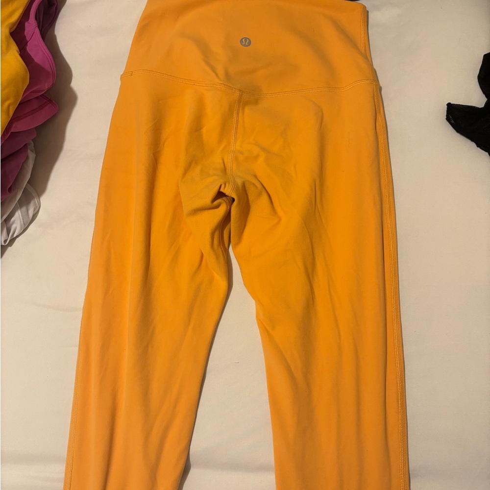 lululemon athletica Vibrant Orange Leggings